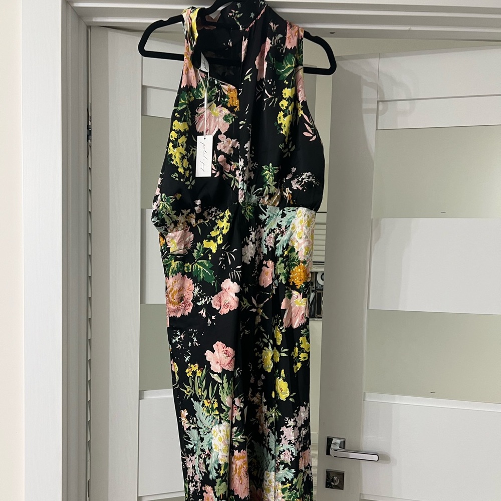 Petal & Pup halter neck maxi dress